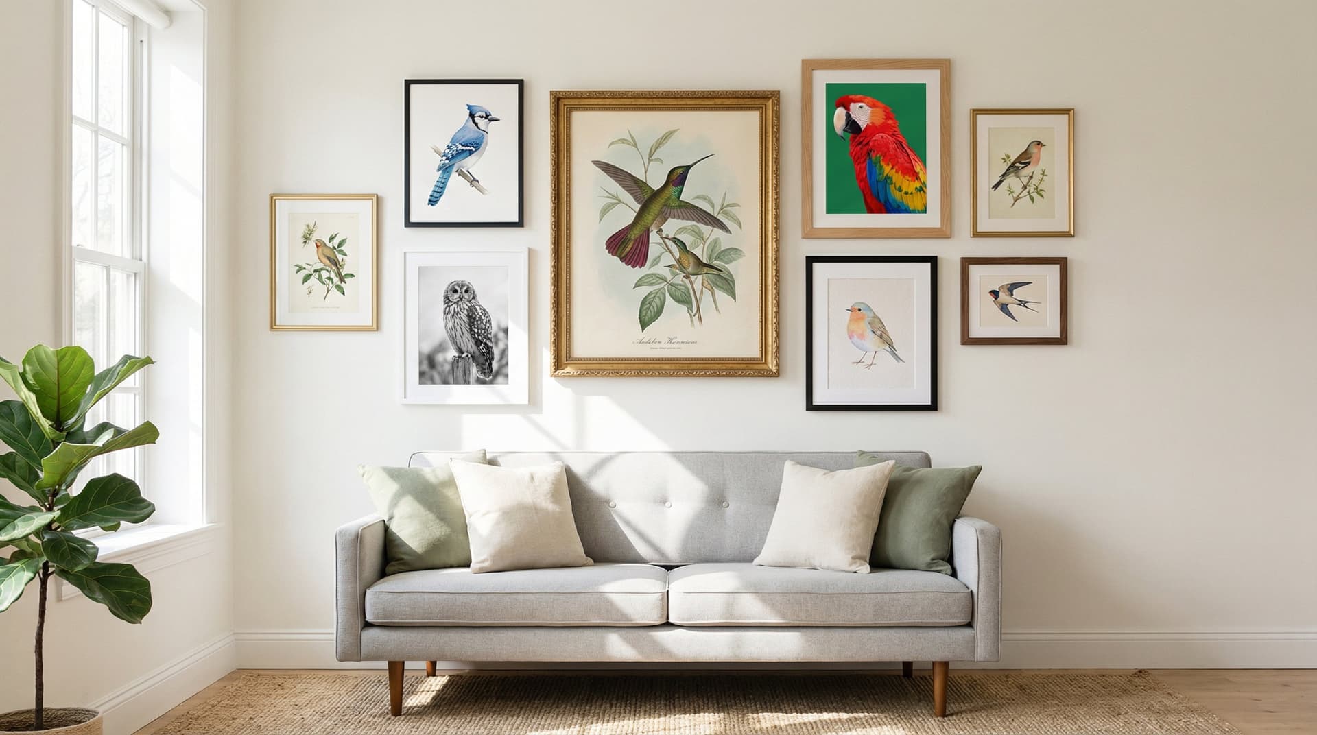 How to Create a Stunning Gallery Wall With Bird Art – A Simple Guide for Bird Lovers