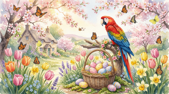 Spring Collection - Easter Garden style portrait