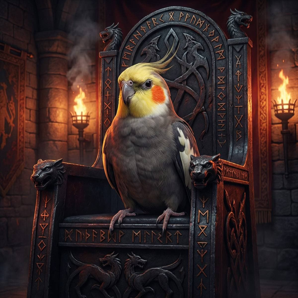 Phoenix Bird Art From Your Photos - Epic Fantasy style portrait