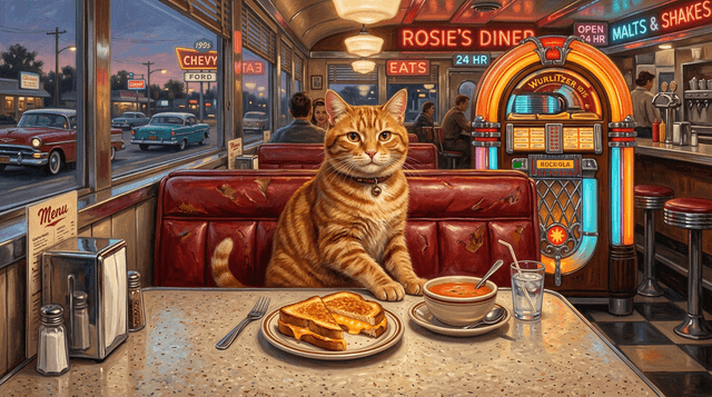 National Grilled Cheese Day - Grilled Cheese (Diner) style portrait