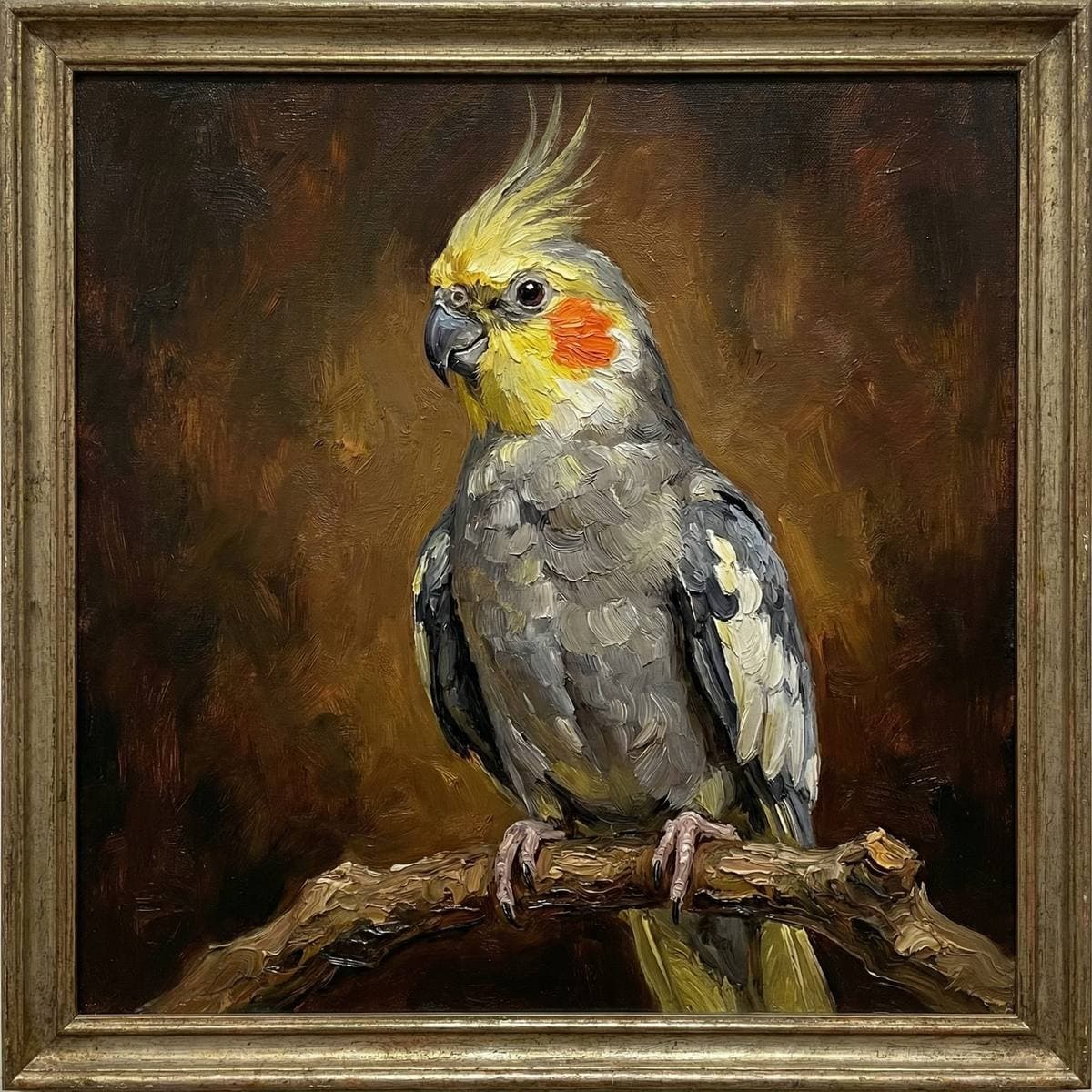 Abstract Bird Art From Your Photos - Oil Painting style bird portrait