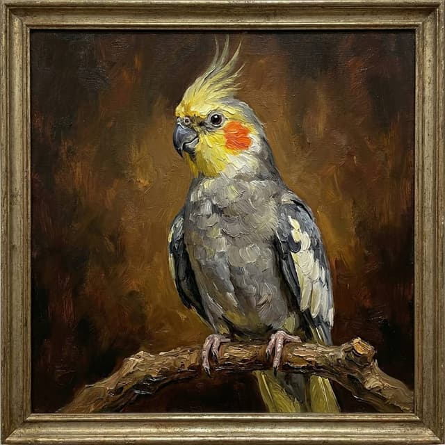 Bird Wall Art & Decor - Oil Painting style portrait